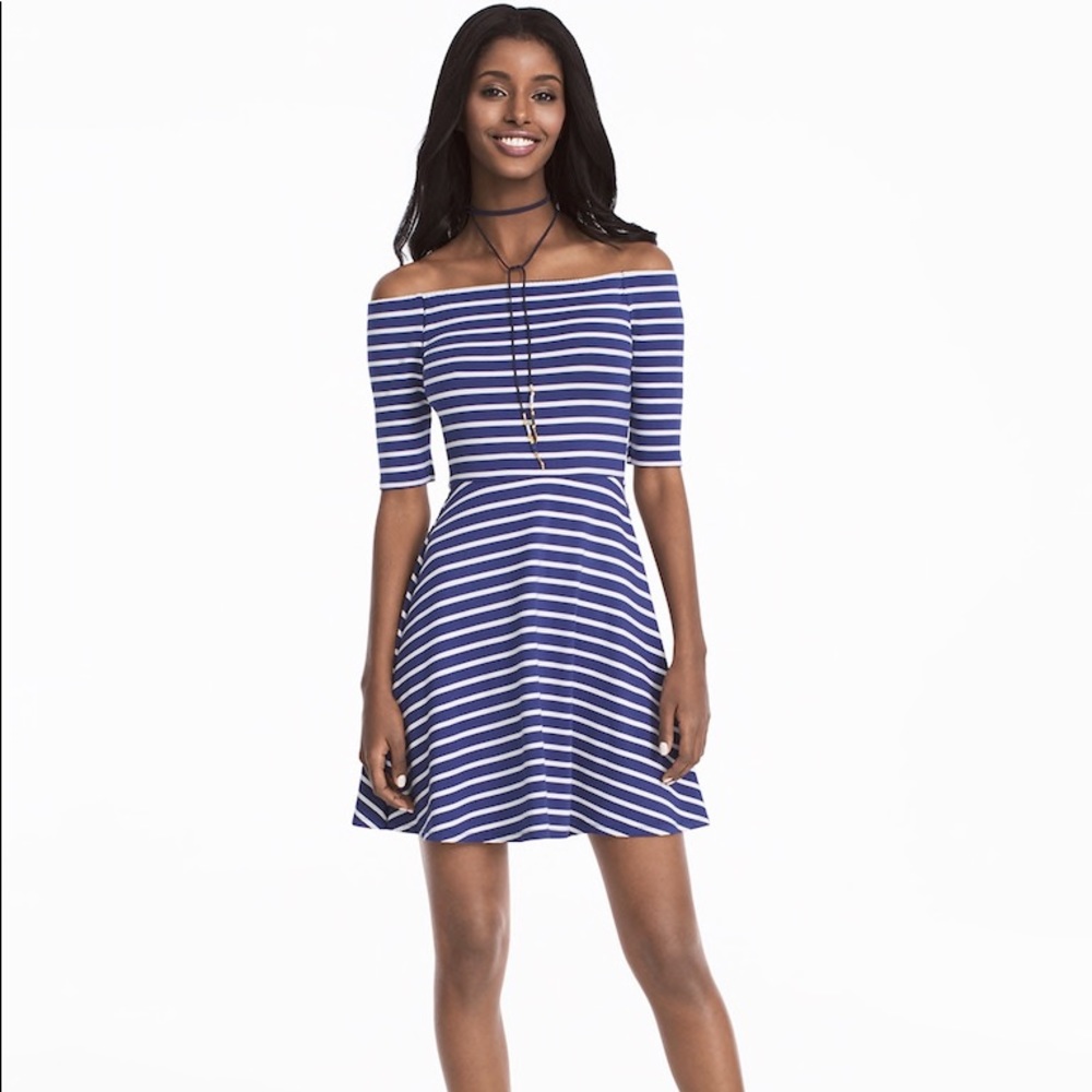 WHBM off the shoulder sneaker dress nwot
